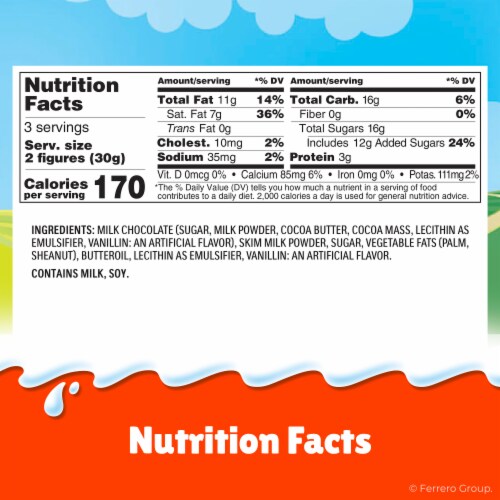 Kinder Easter Mini Hollow Milk Chocolate Candy Figures, 6-Figure Pack, 3.1 oz Perspective: bottom