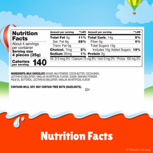 Kinder Chocolate Mini Friends Creamy Milk Chocolate​ Individually Wrapped Easter Basket Stuffers Perspective: bottom