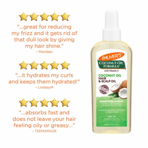 Palmer's® Coconut Oil Formula® Moisture Boost Hair and Scalp Oil Spray Perspective: bottom