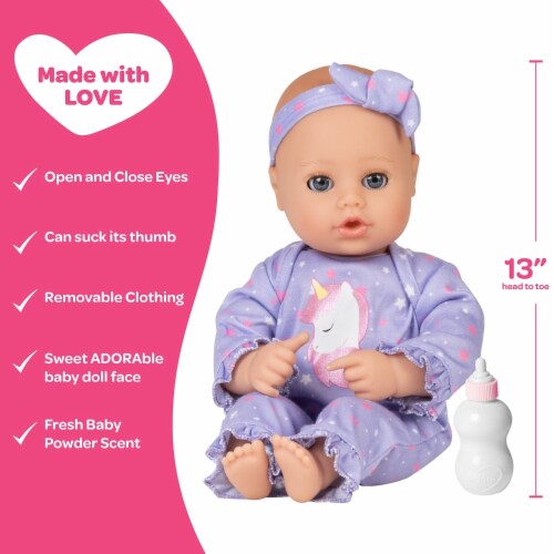 Adora PlayTime Unicorn Glitter Baby Doll Doll Clothes Accessories Set 13 Inches Fry s Food Stores