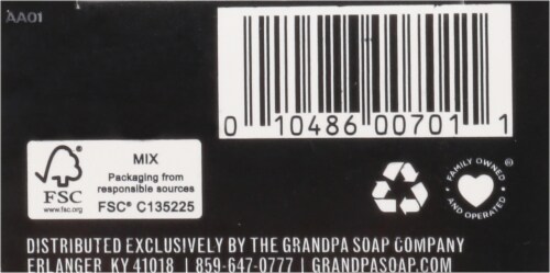 The Grandpa Soap Co Original Pine Tar Wonder Soap Perspective: bottom