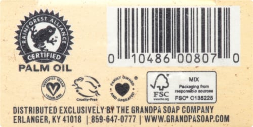 The Grandpa Soap Co Oatmeal Soothe Bar Soap Perspective: bottom