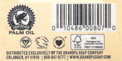 The Grandpa Soap Co Oatmeal Soothe Bar Soap Perspective: bottom