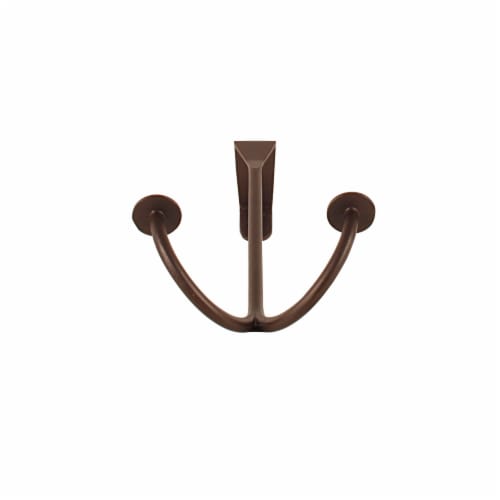Stratford Over the Door Double Hook - Bronze Perspective: bottom