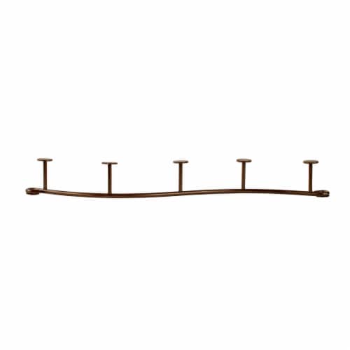 Spectrum Sweep Wall Mount 5-Hook Rack - Bronze Perspective: bottom