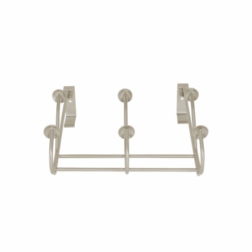 Spectrum Windsor Over-the-Door 3-Hook Rack - Satin Nickel Perspective: bottom