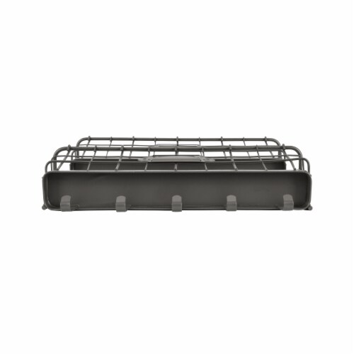 Spectum Vintage 2-Tier Letter Holder & Key Rack Wall Mount - Gray Perspective: bottom