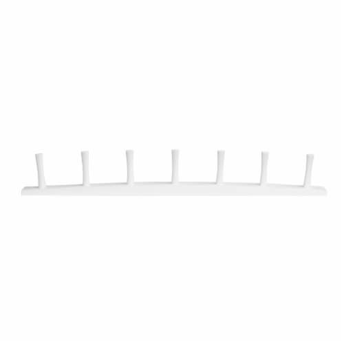 Spectrum Wall Mount Wood Rack - White Perspective: bottom