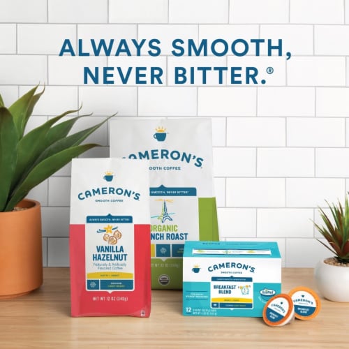 Cameron's® Bright & Fruity Breakfast Blend Light Roast K-Cups Perspective: bottom