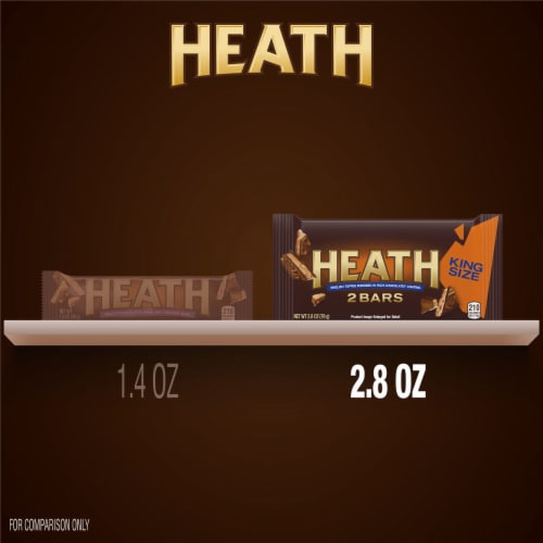 HEATH Chocolatey English Toffee King Size Candy Pack Perspective: bottom