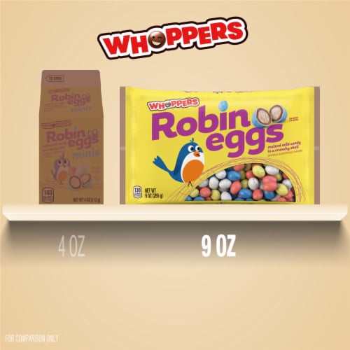 WHOPPERS Robin Eggs Malted Milk Balls Easter Candy Bag Perspective: bottom