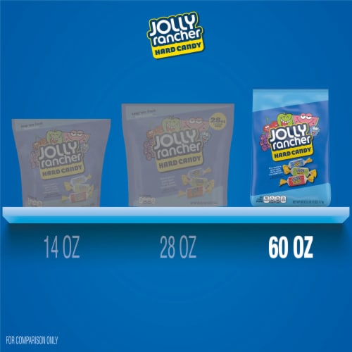 JOLLY RANCHER Assorted Fruit Flavored Hard Hard Candy Bulk Bag Perspective: bottom