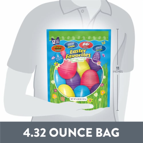 Hershey Assorted Flavored Easter Candy Bag Perspective: bottom