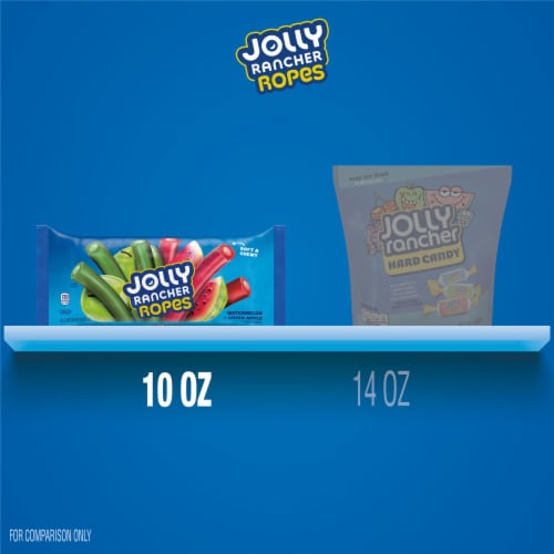 JOLLY RANCHER Ropes Watermelon and Green Apple Flavored Candy Bag Perspective: bottom