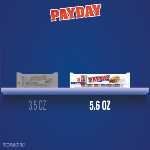 PAYDAY Peanut Caramel Snack Size Candy Bars Perspective: bottom
