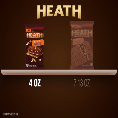 Heath Extra Large Milk Chocolate English Toffee Bar Perspective: bottom