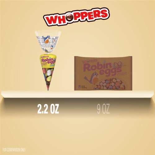 WHOPPERS Robin Eggs Malted Milk Balls Easter Candy Gift Bag Perspective: bottom