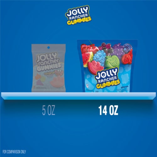 JOLLY RANCHER Gummies Assorted Fruit Flavored Candy Bag Perspective: bottom