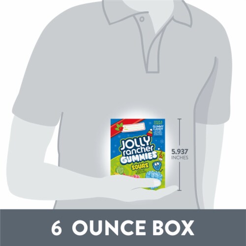 JOLLY RANCHER Gummies Sours Assorted Fruit Flavored Christmas Candy Gift Box Perspective: bottom