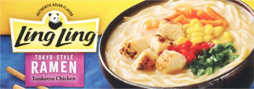 Ling Ling Tonkotsu Chicken Tokyo Style Ramen Frozen Meal Perspective: bottom