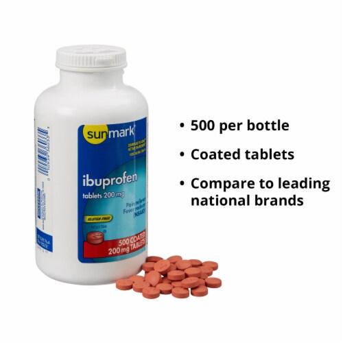 Sunmark® Ibuprofen Tablets Perspective: bottom