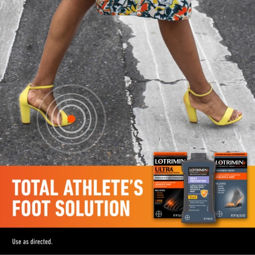 Lotrimin Ultra® Prescription Strength 1 Week Athlete's Foot Cream Treatment Perspective: bottom