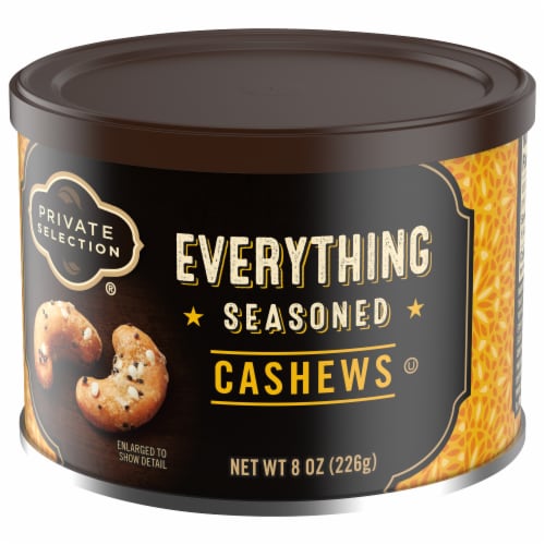 Private Selection® Salted Everything Seasoned Cashews Perspective: bottom