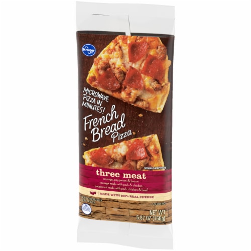 Kroger® Three Meat French Bread Pizza Perspective: bottom