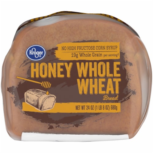 Kroger® Round Top Honey Whole Wheat Bread Perspective: bottom