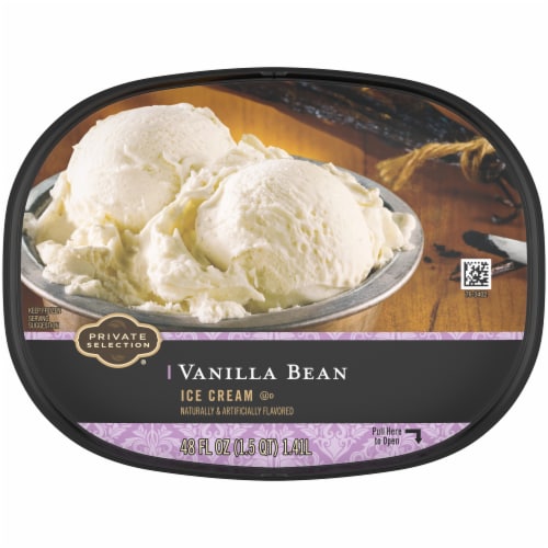Private Selection® Vanilla Bean Ice Cream Tub Perspective: bottom