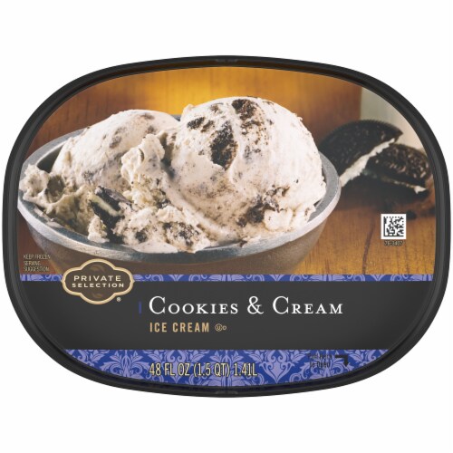 Private Selection® Cookies and Cream Ice Cream Tub Perspective: bottom