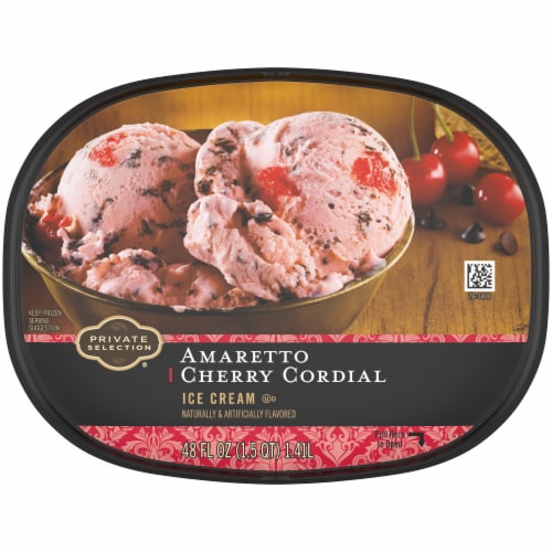 Private Selection® Amaretto Cherry Cordial Ice Cream Tub Perspective: bottom