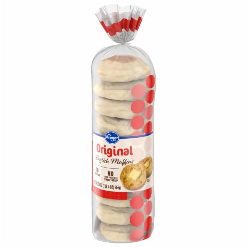 Kroger® Original English Muffins Perspective: bottom