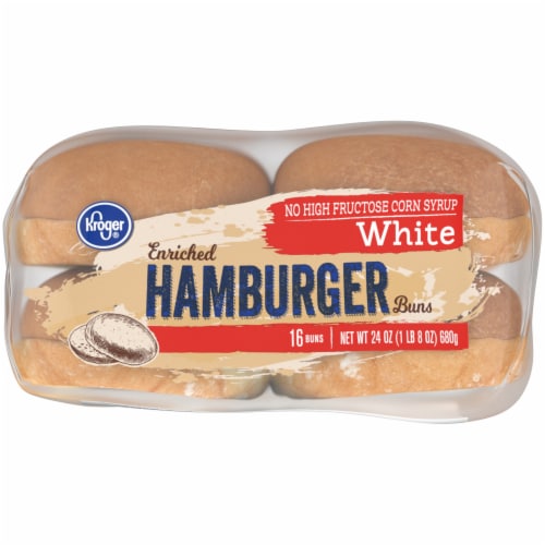 Kroger® White Hamburger Buns Perspective: bottom