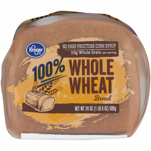 Kroger® Round Top 100% Whole Wheat Bread Perspective: bottom