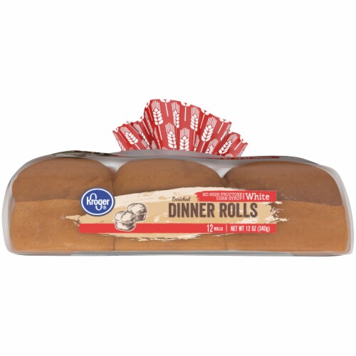 Kroger® White Enriched Dinner Rolls Perspective: bottom