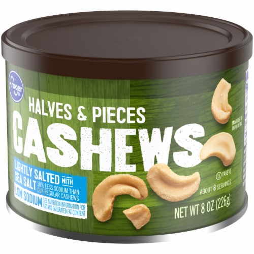 Kroger® Lightly Salted Cashews Halves & Pieces Perspective: bottom