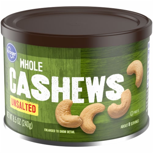 Kroger® Unsalted Whole Cashews Perspective: bottom