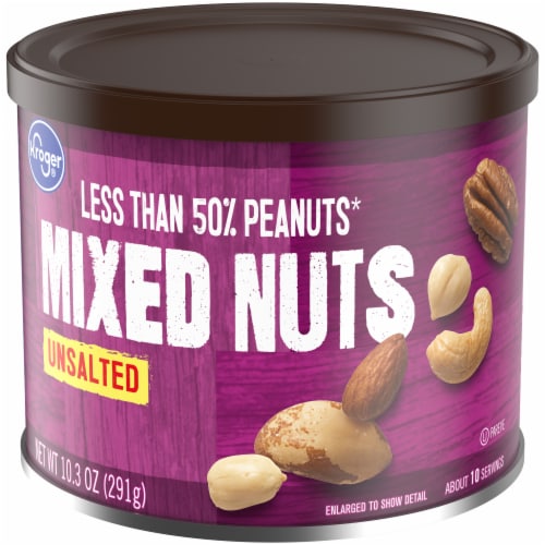 Kroger® Unsalted Mixed Nuts Perspective: bottom