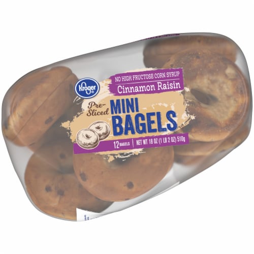 Kroger® Cinnamon Raisin Mini Bagels Perspective: bottom