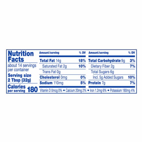 Kroger® Honey Peanut Butter Spread Crunchy Perspective: bottom