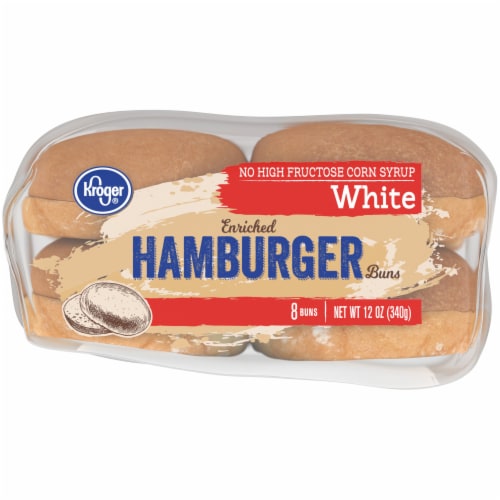 Kroger® White Enriched Hamburger Buns Perspective: bottom