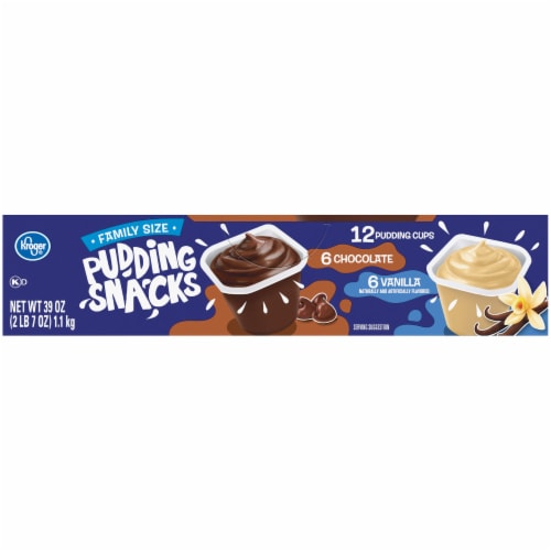 Kroger® Chocolate and Vanilla Pudding Snack Cups Family Size Perspective: bottom