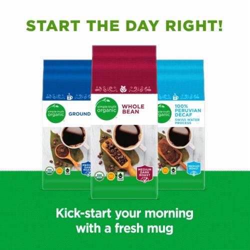 Simple Truth Organic™ Medium-Dark Roast Whole Bean Coffee Perspective: bottom