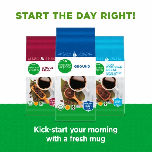 Simple Truth Organic™ Medium Dark Roast Ground Coffee Perspective: bottom