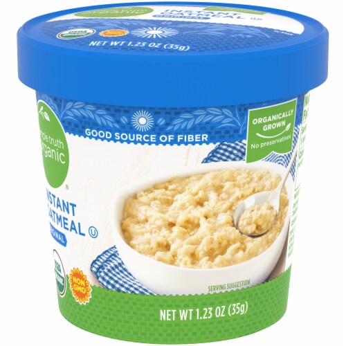 Simple Truth Organic® Original Instant Oatmeal Cup Perspective: bottom