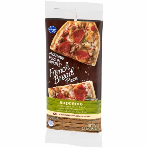 Kroger® Supreme French Bread Pizza Perspective: bottom