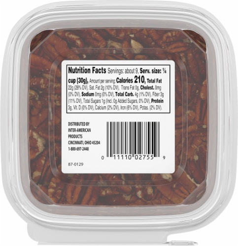 Raw Pecan Halves Perspective: bottom