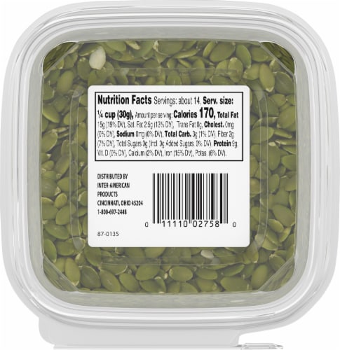 Pre-Packaged Bulk Raw Pepitas Perspective: bottom