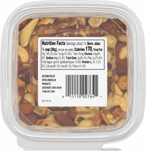 Roasted Unsalted Deluxe Mixed Nuts with Peanuts Perspective: bottom